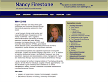 Tablet Screenshot of nancyfirestonelcsw.com